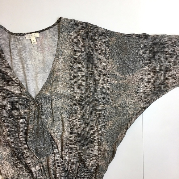Soft Joie Snakeskin Print Batwing Wrap Dress sz S - Picture 7 of 8